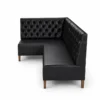 Cafe Sedir Modeli SD 0571 Sİyah Deri Kapitone